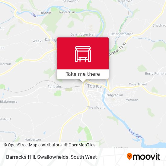 Barracks Hill, Swallowfields map