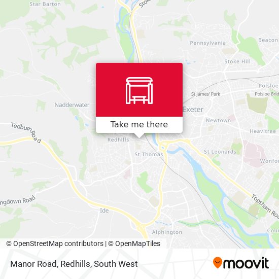 Manor Road, Redhills map