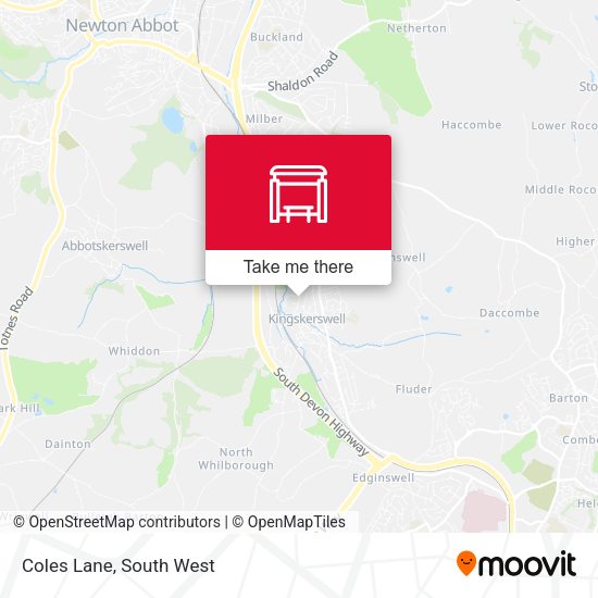 Coles Lane map