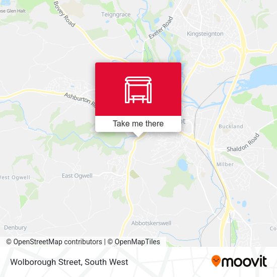 Wolborough Street map