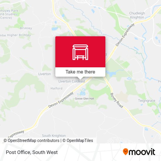 Post Office map
