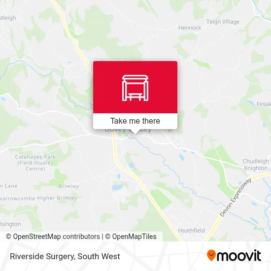 Riverside Surgery map