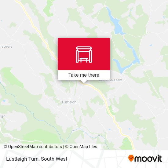 Lustleigh Turn map