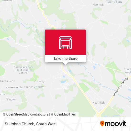 St Johns Church map