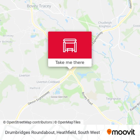 Drumbridges Roundabout, Heathfield map