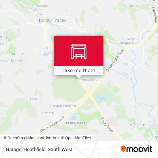 Garage, Heathfield map