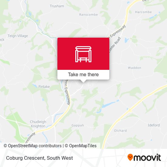 Coburg Crescent map