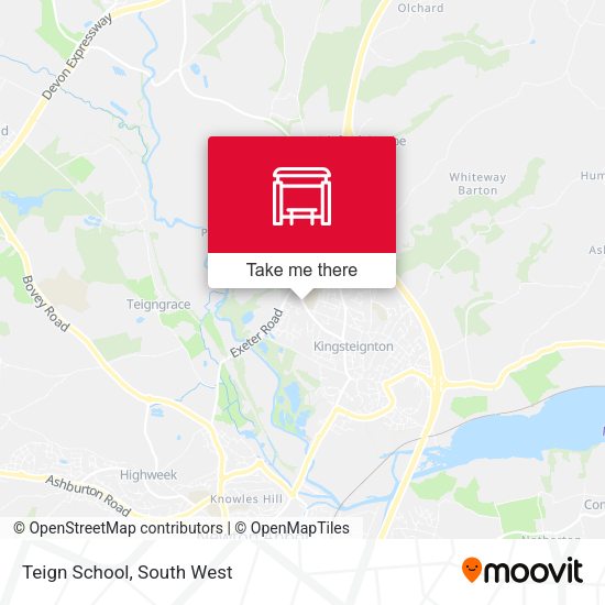 Teign School map