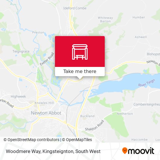 Woodmere Way, Kingsteignton map