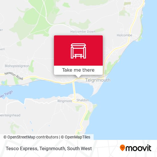 Tesco Express, Teignmouth map