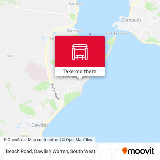 Beach Road, Dawlish Warren map