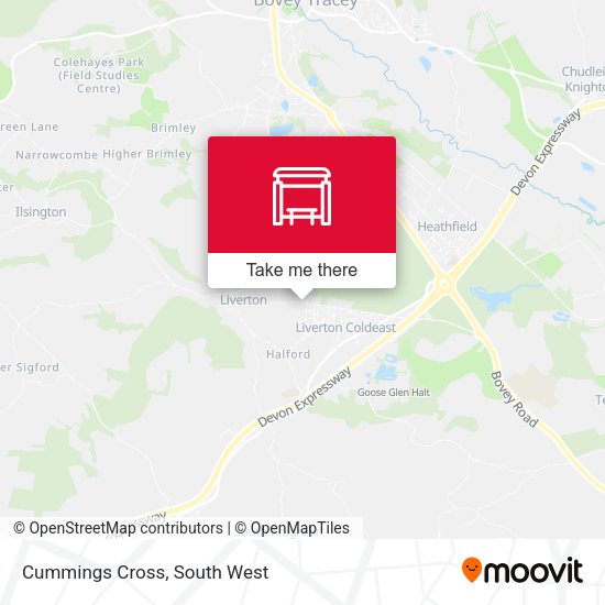 Cummings Cross map