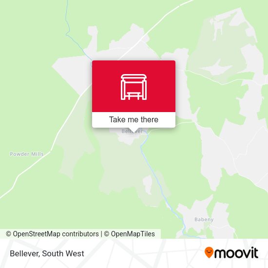 Bellever map