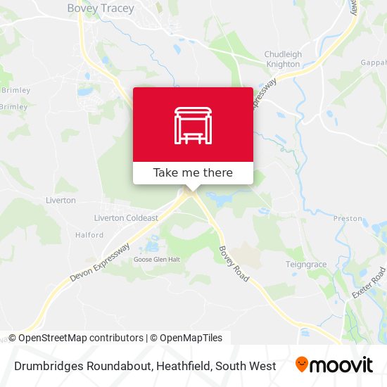 Drumbridges Roundabout, Heathfield map