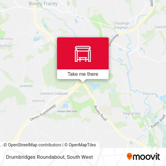 Drumbridges Roundabout map