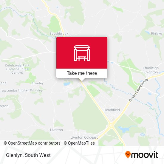 Glenlyn map