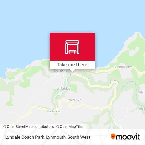 Lyndale Coach Park, Lynmouth map