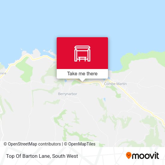 Top Of Barton Lane map