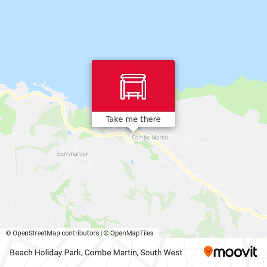 Beach Holiday Park, Combe Martin map