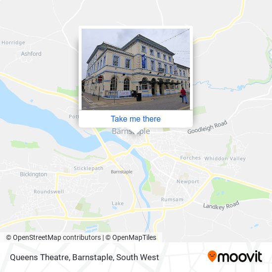 Queens Theatre, Barnstaple map