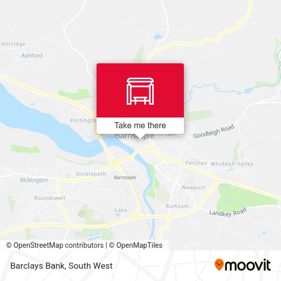 Barclays Bank map