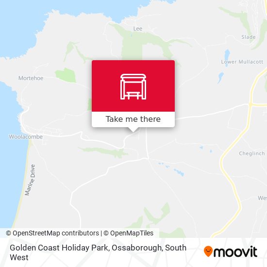 Golden Coast Holiday Park, Ossaborough map