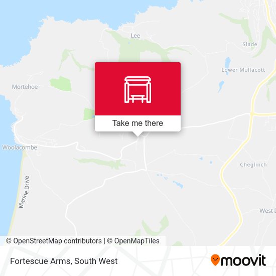 Fortescue Arms map