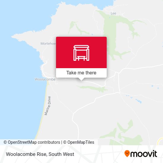Woolacombe Rise map