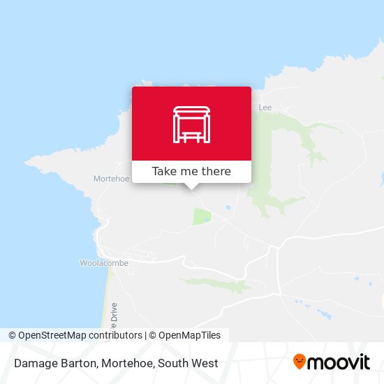 Damage Barton, Mortehoe map