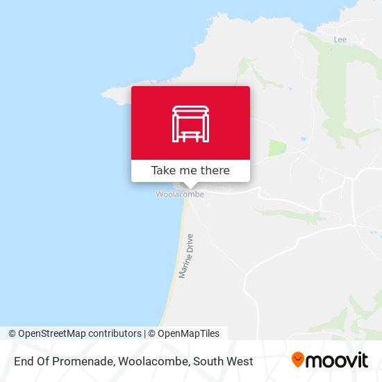 End Of Promenade, Woolacombe map