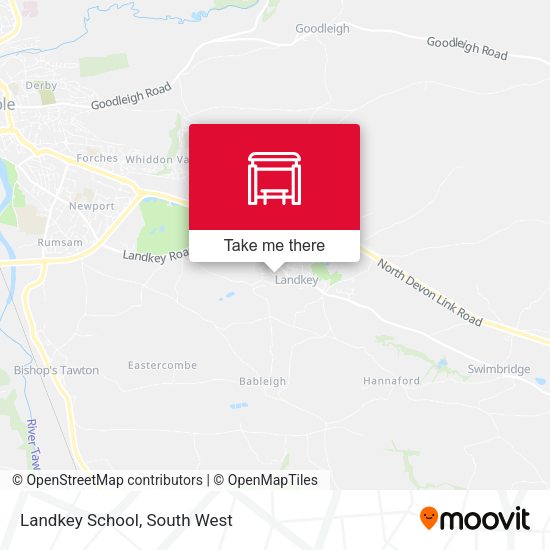 Landkey School map