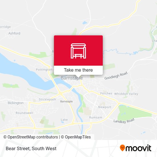 Bear Street map