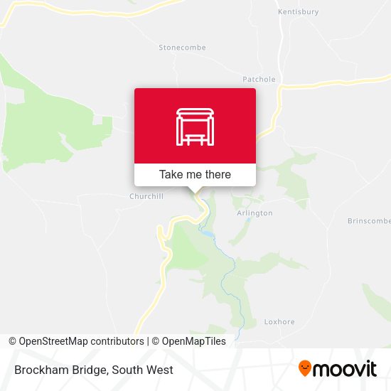Brockham Bridge map