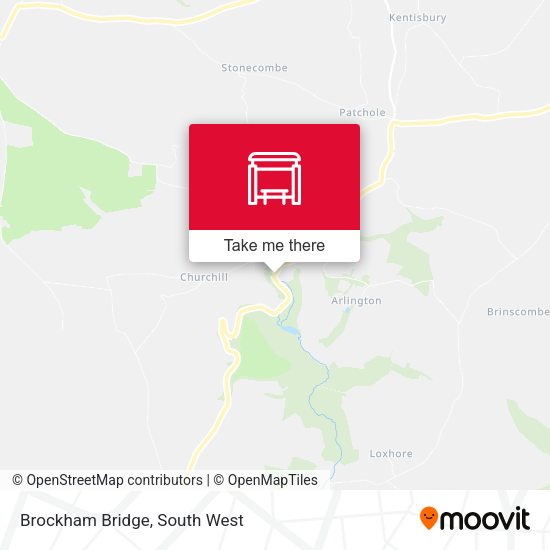 Brockham Bridge map