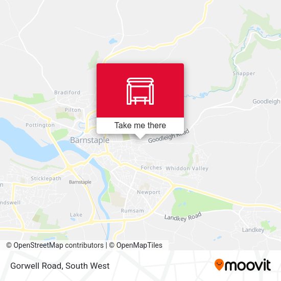 Gorwell Road map