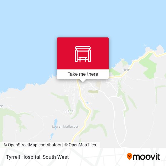 Tyrrell Hospital, Ilfracombe map