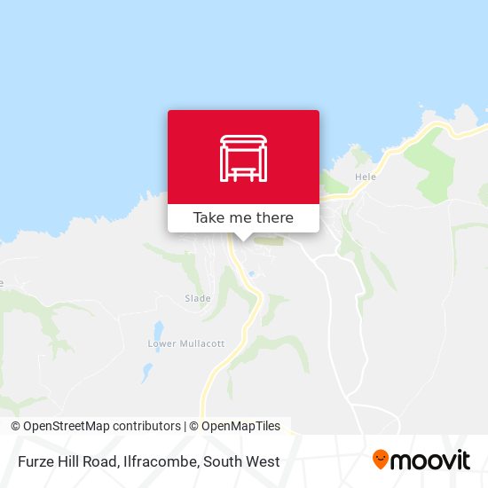 Furze Hill Road, Ilfracombe map