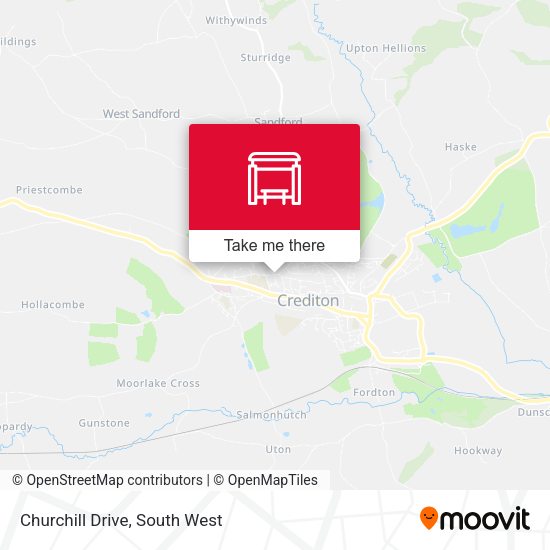 Churchill Drive map