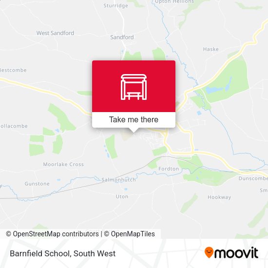 Barnfield School map