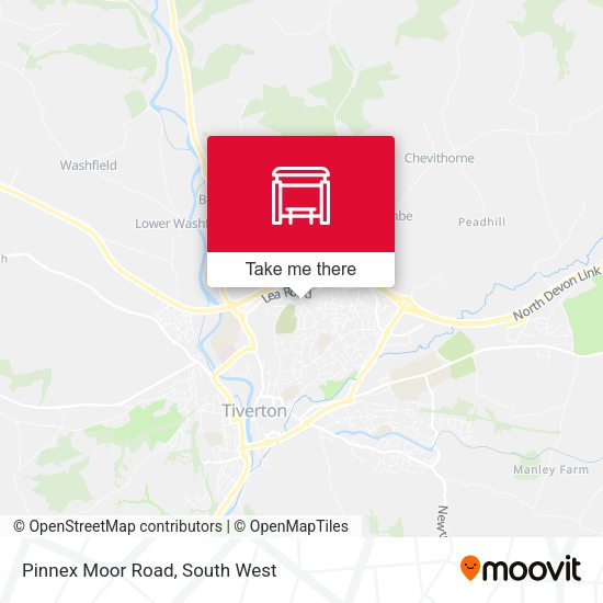 Pinnex Moor Road map