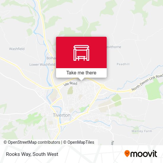 Rooks Way map
