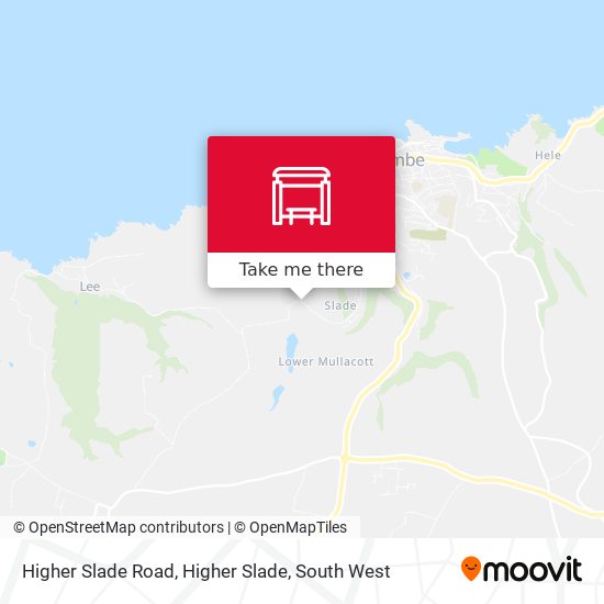 Higher Slade Road, Higher Slade map