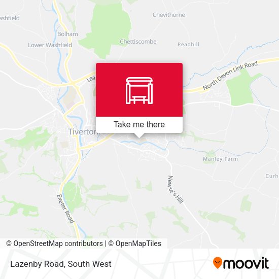Lazenby Road map
