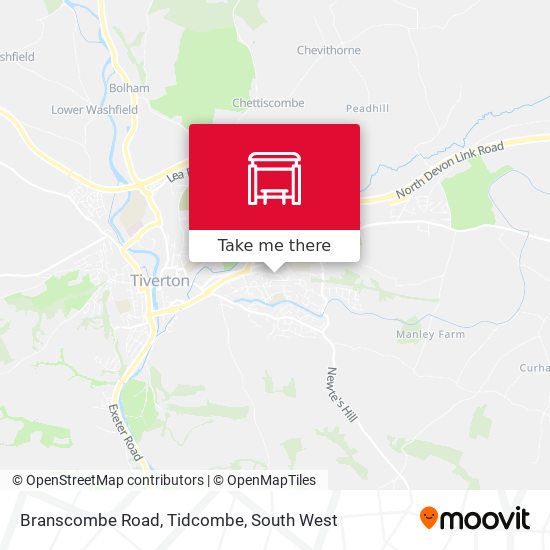 Branscombe Road, Tidcombe map