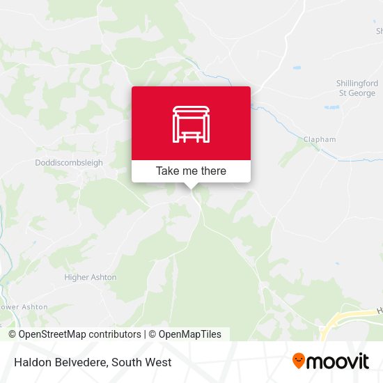 Haldon Belvedere map