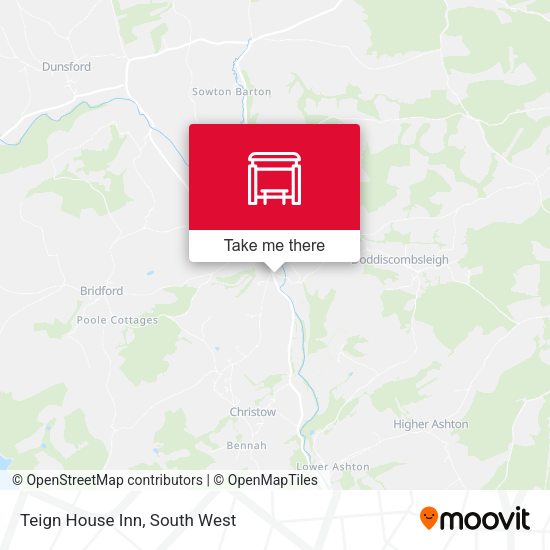 Teign House Inn map