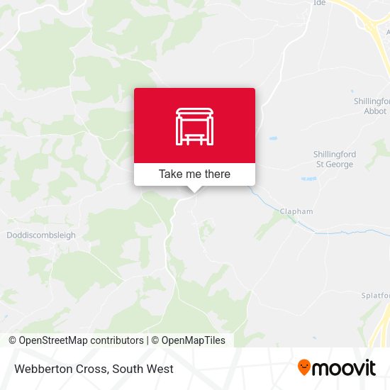 Webberton Cross map