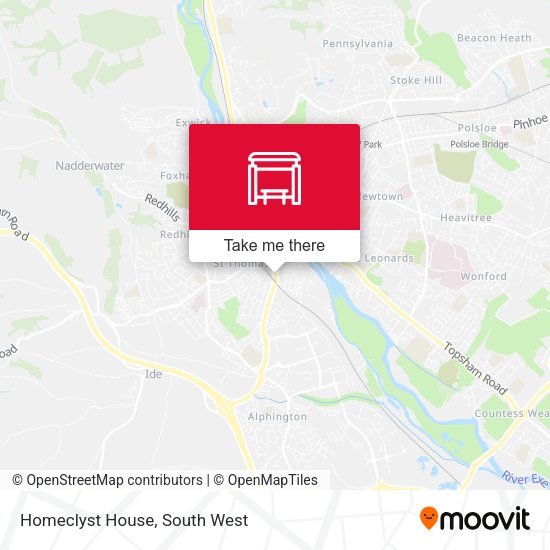 Homeclyst House map