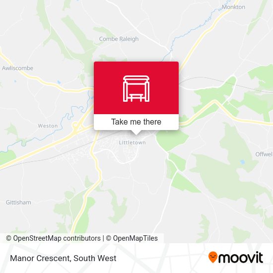 Manor Crescent map
