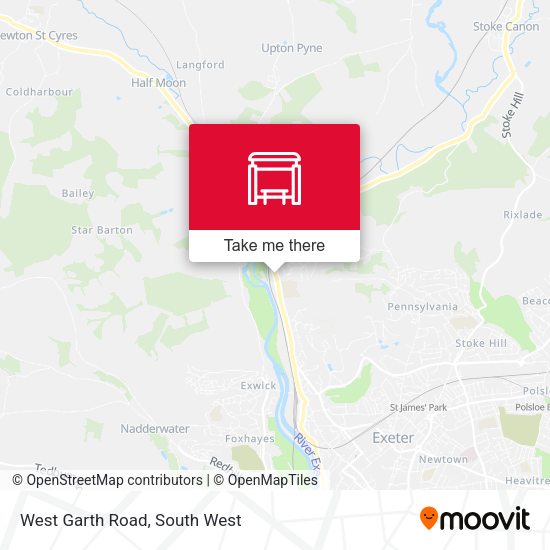 West Garth Road map